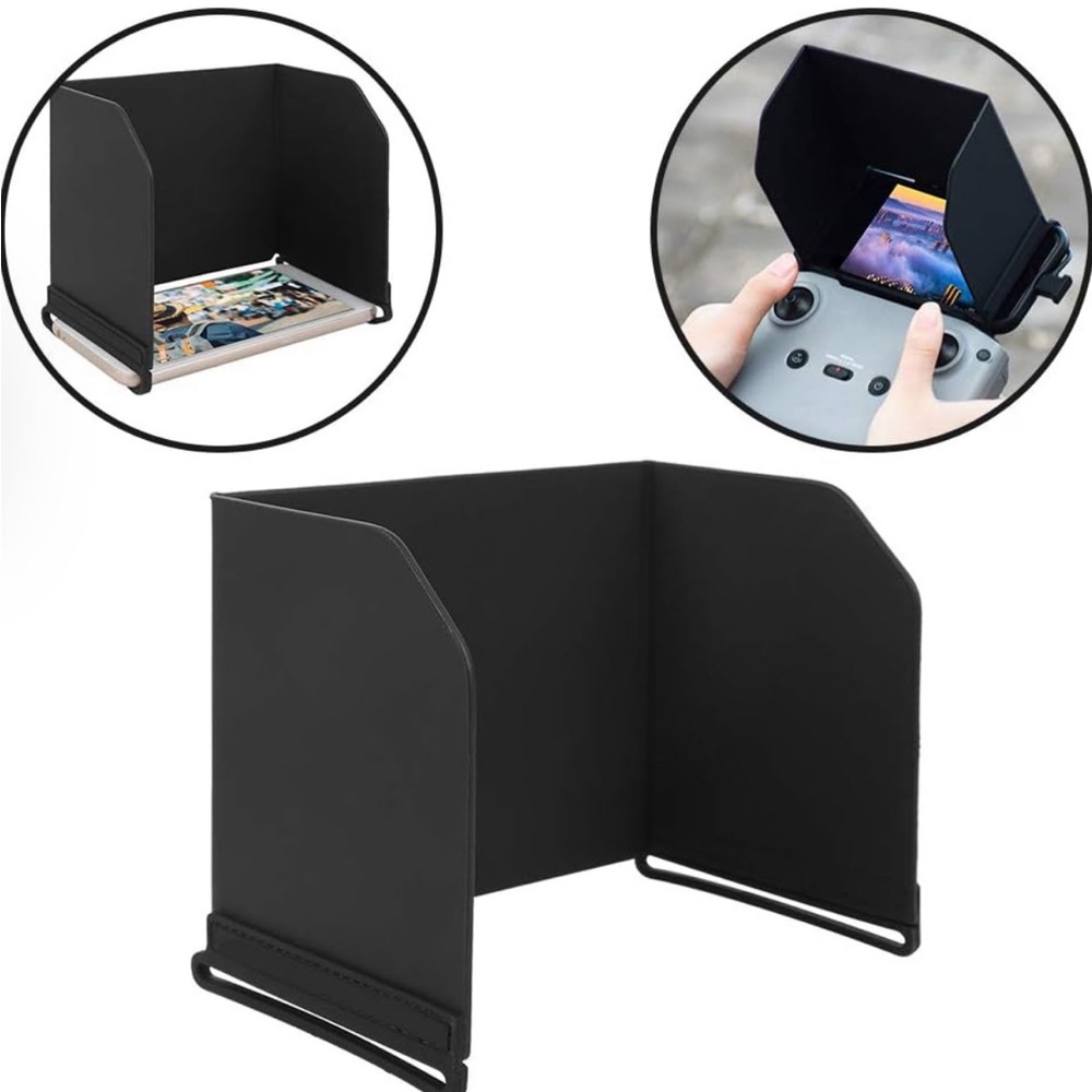 Mobile device sun shade hood
